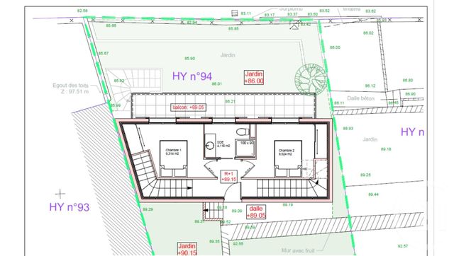 terrain à vendre - 150.0 m2 - NICE - 06 - PROVENCE-ALPES-COTE-D-AZUR - Century 21 Lafage Transactions