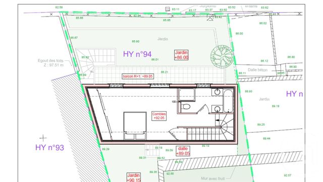 terrain à vendre - 150.0 m2 - NICE - 06 - PROVENCE-ALPES-COTE-D-AZUR - Century 21 Lafage Transactions